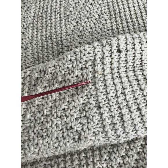 PrAna Nemma Chunky Oatmeal Flecked Fisherman Sweater Small Rustic Cozy Layering - Picture 9 of 10